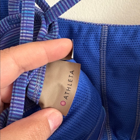 Athleta Women's Blue Strappy Sports Bra Workout Bra Size XL - Picture 7 of 12